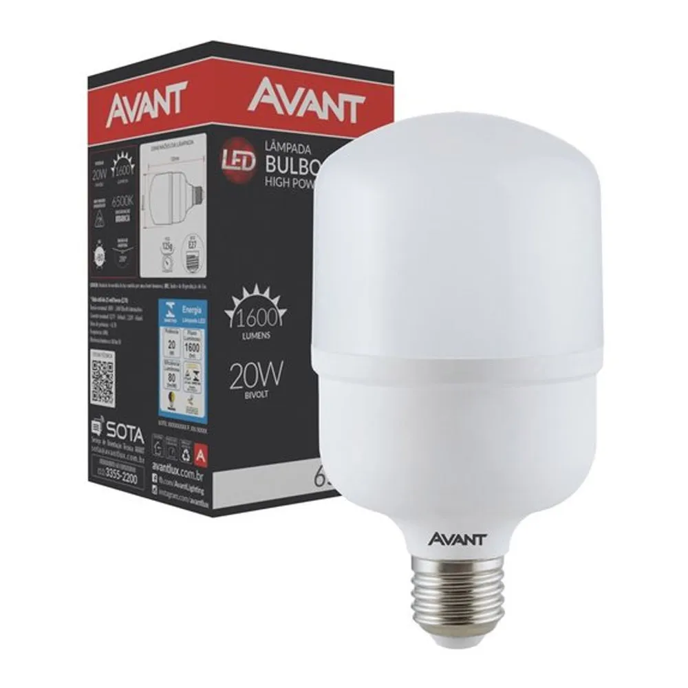Lâmpada Bulbo HP 20W - 6500K - Avant - 260171377