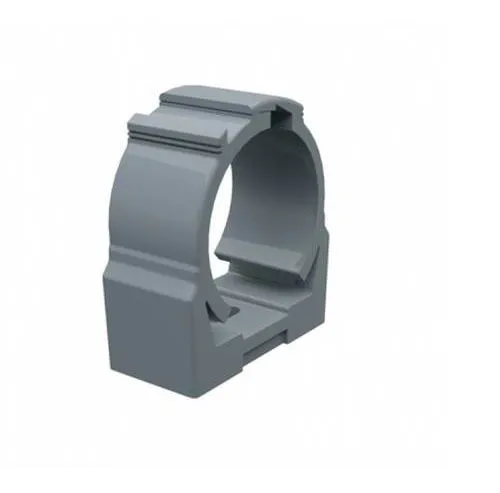 Abraçadeira Tipo D Cunha PVC 3/4" – Cinza – 10668